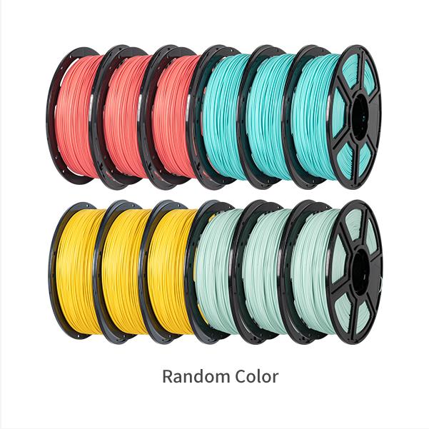 12 Pieces Flashforge PLA Matte Filament 1.75mm 1KG Spool