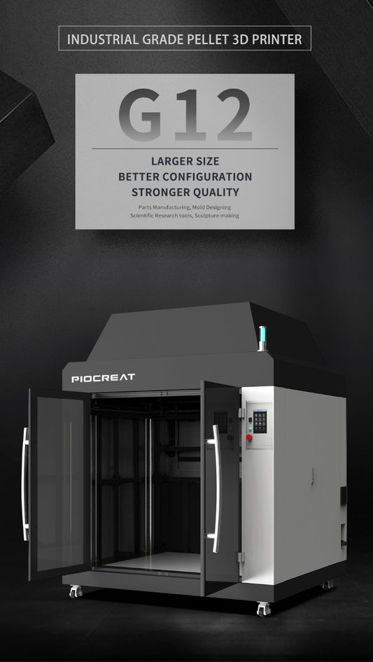 PIOCREAT INDUSTRIAL GRADE PELLET 3D PRINTER - G12