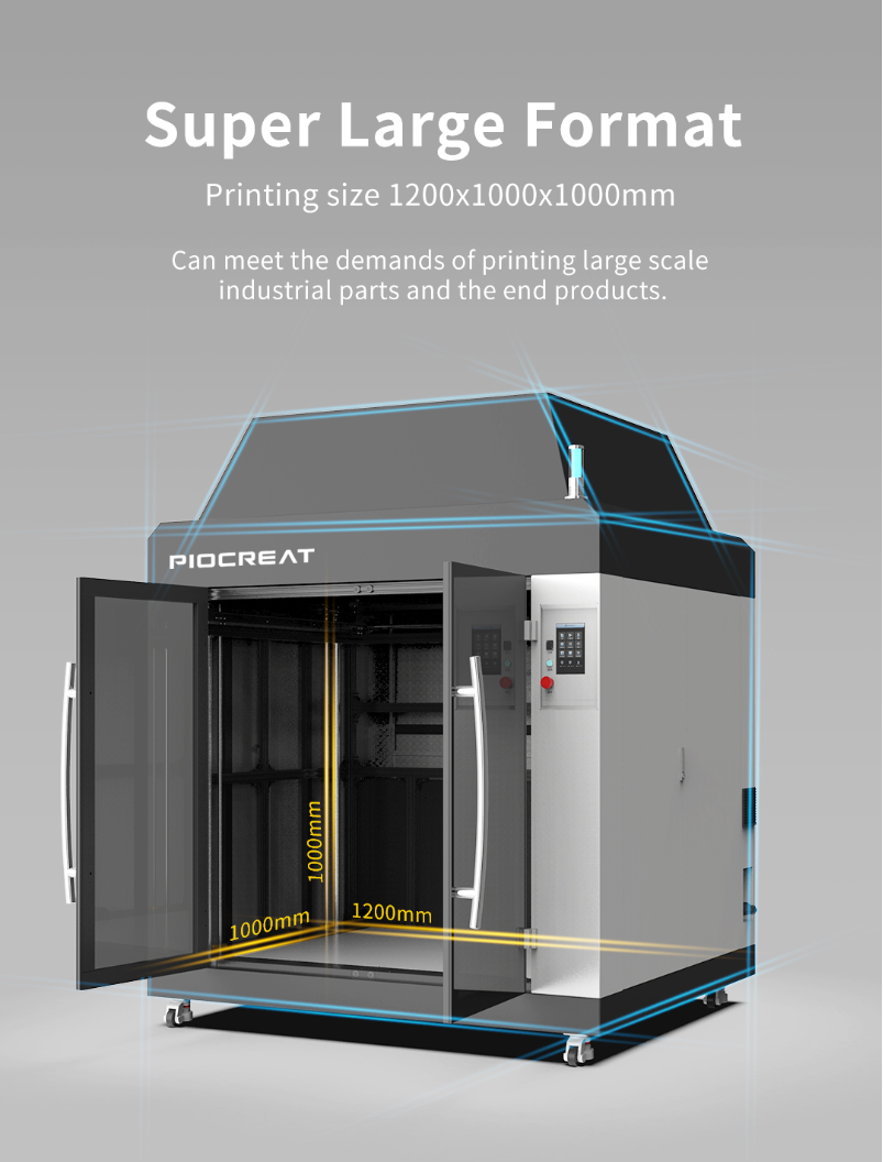 PIOCREAT INDUSTRIAL GRADE PELLET 3D PRINTER - G12